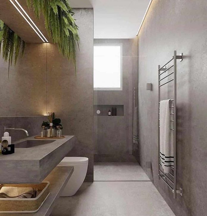 Banheiro Cimento Queimado Projetos Incríveis para se inspirar