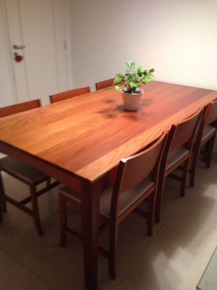 mesa de jantar 6 lugares de madeira