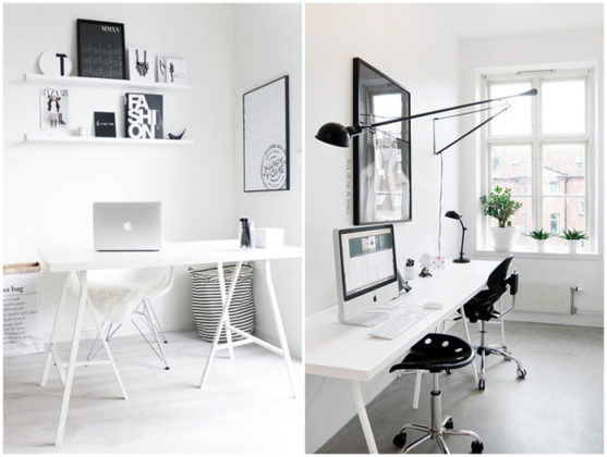 Decoração minimalista para escritório
