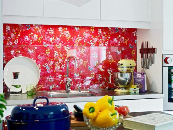 Papel de parede para cozinha florido