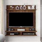 Decoração de sala pequena com painel de tv 21