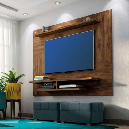 decoraçao Sala de TV com painel