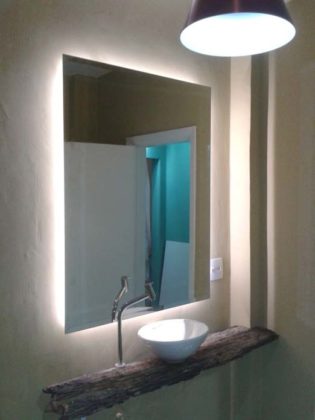espelho para banheiro com led