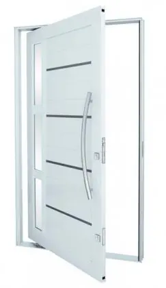 porta pivotante aluminio