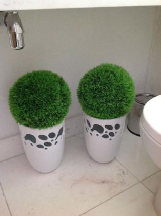 Decoração com plantas para banheiro