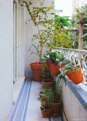 Decoração com plantas para varanda
