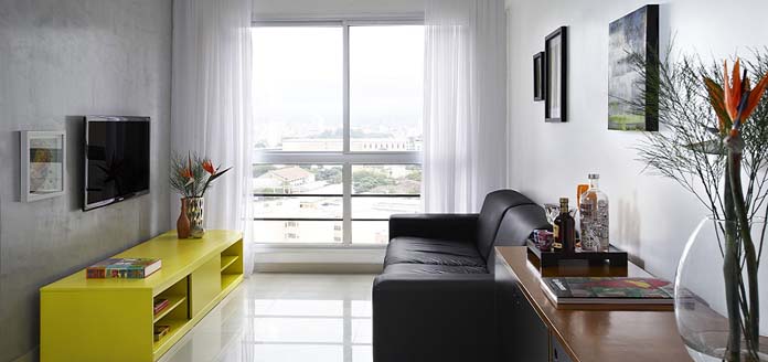 Sala moderna simples e barata