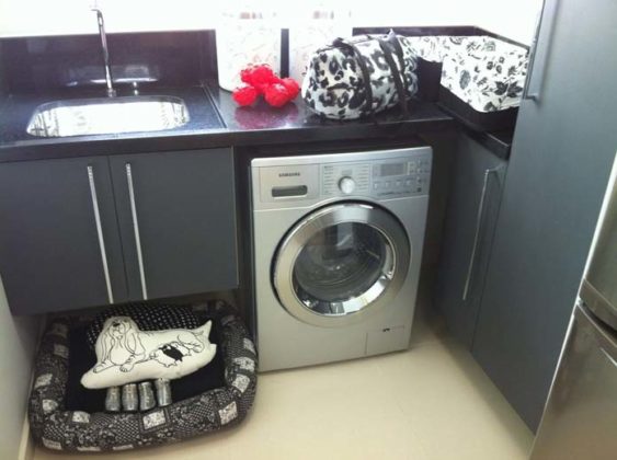 lavanderia com decoração simples