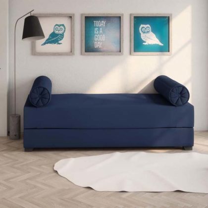 Sofá-cama azul