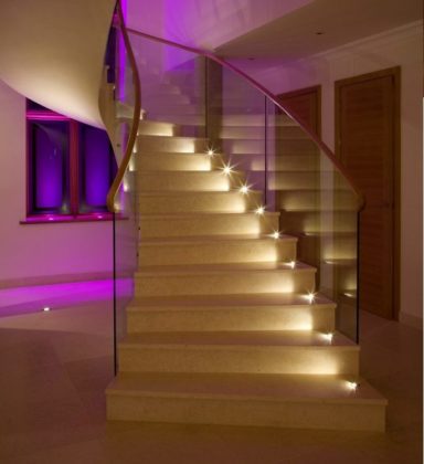 iluminação escada
