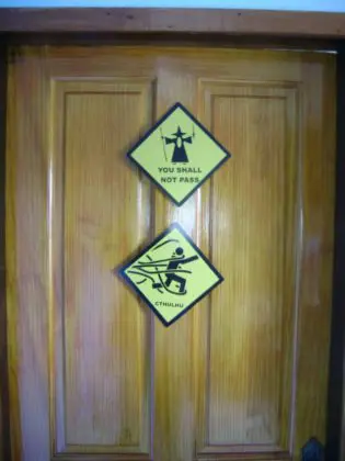 porta quarto nerd