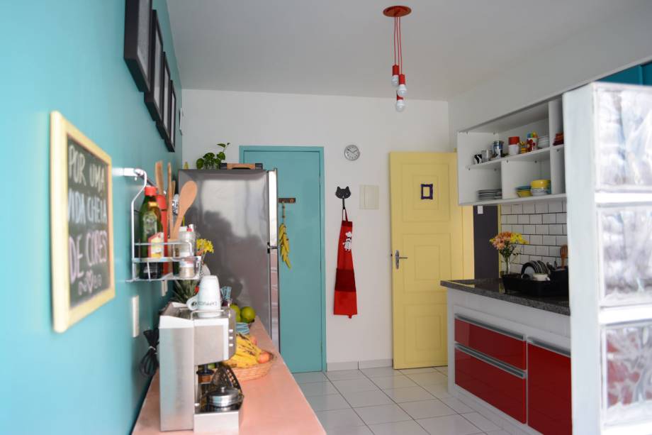 Decoração colorida na cozinha