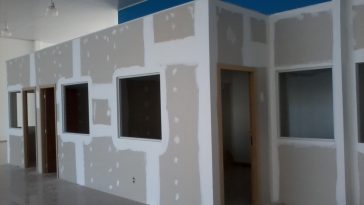 construção feita com drywall
