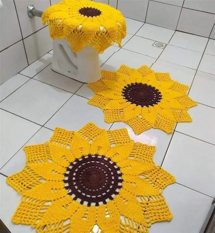 jogos para banheiro de crochê