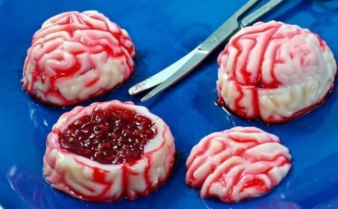 Cérebro de gelatina vermelha