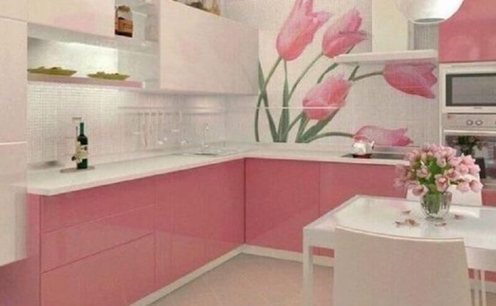 Decoração para cozinha rosa