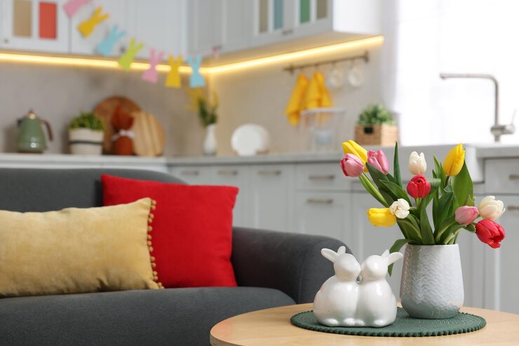 acessórios e cores para primavera na decoração de casa