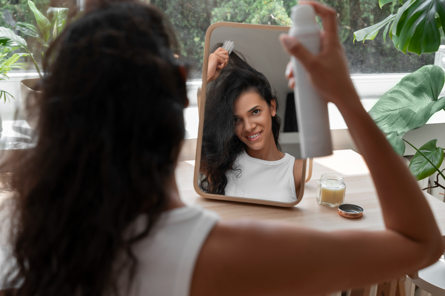 Spa day em casa cuidados com o cabelo