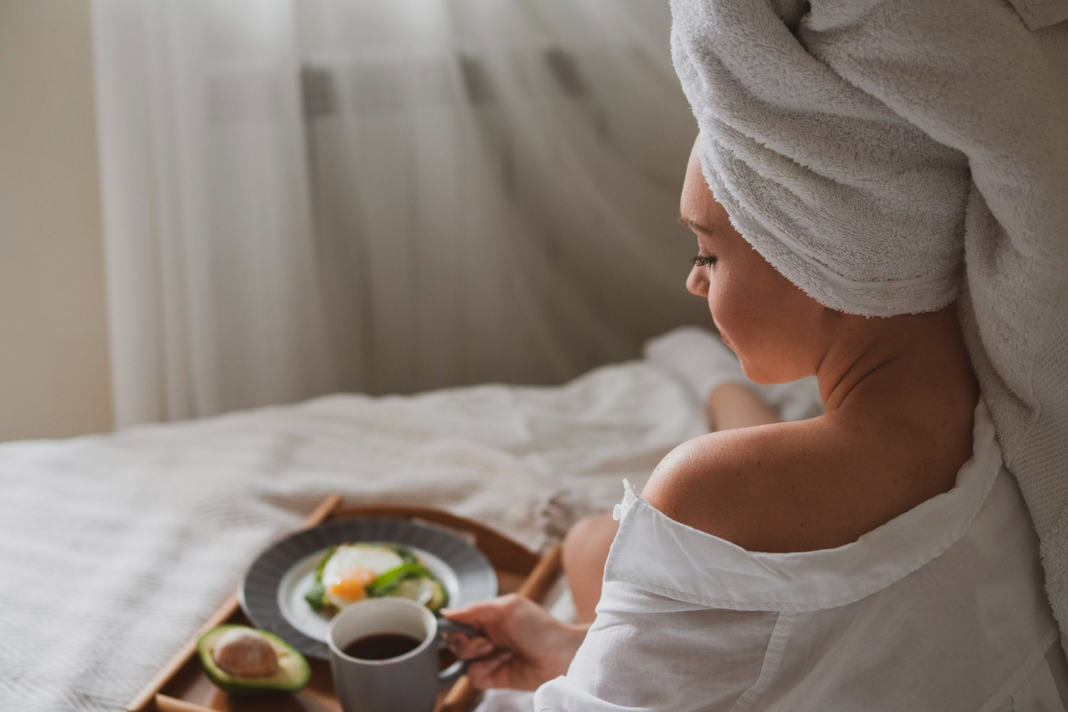 Spa day em casa com café da manhã especial