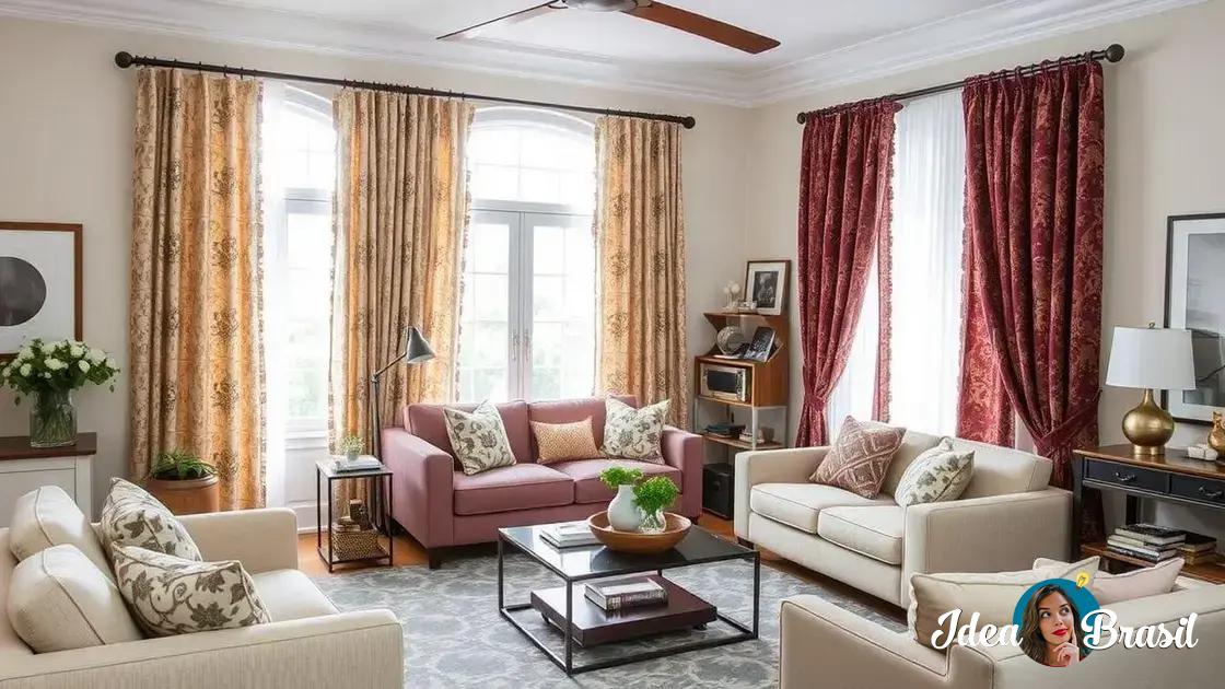 Como harmonizar as cortinas com a decoração