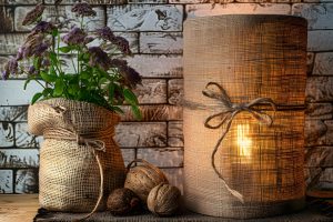 Decoração sustentável com materiais reciclados 