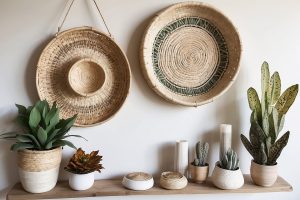 Decoração sustentável com materiais reciclados 