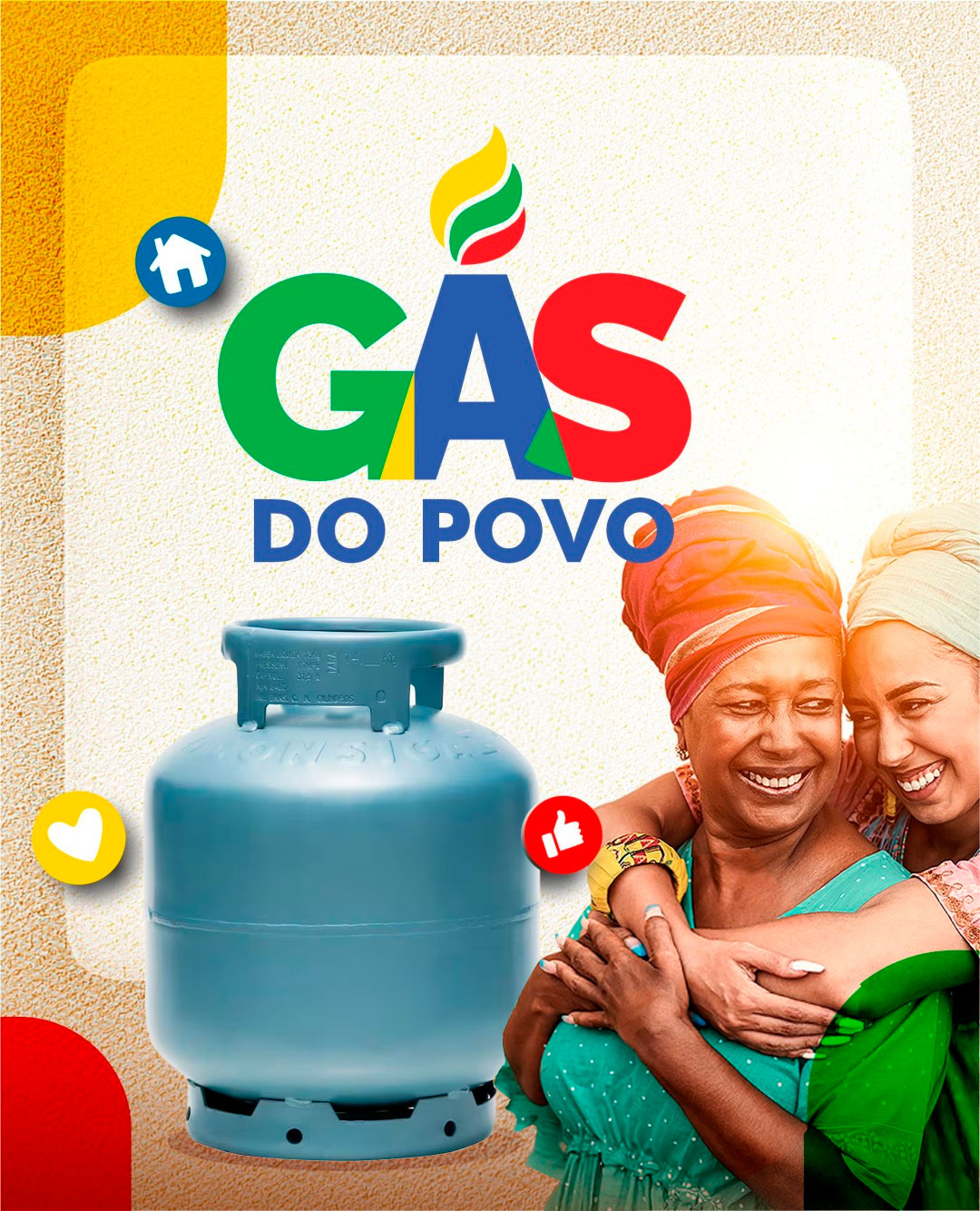 Botijão de gás de cozinha