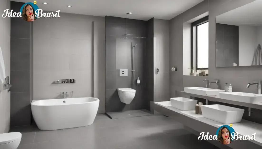 Diferentes tipos de produtos para o banheiro