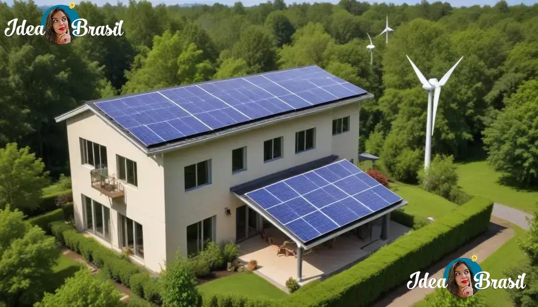 Fontes de energia renovável em residências